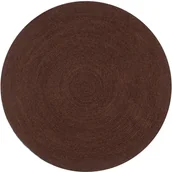 Dywaniki łazienkowe - vidaXL Ręcznie wykonany dywanik z juty, okrągły, 90 cm, brązowy 133671 - miniaturka - grafika 1