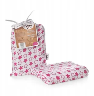 XKKO Bambusowy muślinowy otulacz XKKO BMB 120x120 - Little Stars Magenta BMB120046 - Akcesoria do karmienia - miniaturka - grafika 2