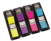 Zakładki indeksujące - Post-It 3M Zakładki indeksujące (683-4AB), PP, 12x43mm, 4x35 kart., mix kolorów neonowy 3M-70071353588 - miniaturka - grafika 1