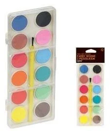 Grand Farby wodne 12 kolorów KW TRADE - Przybory szkolne - miniaturka - grafika 2