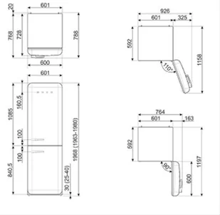 Lodówka Smeg 50s Style FAB32RPG5 - Lodówki - miniaturka - grafika 3