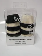 Formy do ciast - Decora foremki do pieczenia z papieru, piec, Mini, białym i czarnym, 200 sztuk, 32 X 22 MM 0339752 - miniaturka - grafika 1