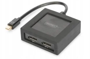Digitus DS-45404 rozgałęziacz telewizyjny DisplayPort 2x DisplayPort, Rozgałęźniki i przełączniki 4016032432333 - Inne akcesoria audio-wideo - miniaturka - grafika 2