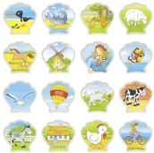 Zabawki interaktywne dla dzieci - Goki KOLOROWE MEMO gra pamięć Peggy Diggledey GK 56839 - miniaturka - grafika 1