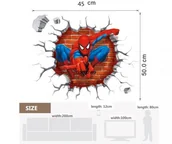Naklejki na ścianę - NAKLEJKA ŚCIENNA 3 D SPIDERMAN !!! - miniaturka - grafika 1