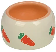 Akcesoria dla gryzoni - Nobby 73630 ceramika koryto "Carrot", 250 ML, beż/pomarańczowy 73630 - miniaturka - grafika 1