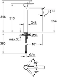 Grohe Lineare 23405001 - Baterie umywalkowe - miniaturka - grafika 3