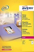 Dodatki do drukarek i skanerów - Avery dennison etykiet, okrągły, błyszczący, biały, 25 sztuki L7790-25 - miniaturka - grafika 1