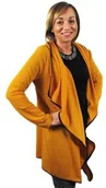 Swetry damskie - Kreator studio mody Kardigan musztardowy, narzutka, Kreator Studio Mody, rozmiar M 1418/232 - miniaturka - grafika 1