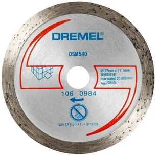 Dremel Diamentowa tarcza tnąca do płytek 2615S540JA - Tarcze do pił - miniaturka - grafika 2