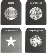 Inne akcesoria studyjne - GlareOne Zestaw GOBO nr 1 GlareOne Spot - miniaturka - grafika 1