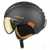 Kaski narciarskie - Casco Kask narciarski SP-2 Visor Photo black orange M - miniaturka - grafika 1