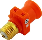 Lampy pozostałe - APTEL Rozgałęźnik żarówki E27 pomarańcz ZD40A - miniaturka - grafika 1