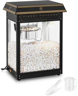 Maszyna automat urządzenie do prażenia popcornu retro TEFLON 1600 W 5-6 kg/h czarno-złota - Maszyny do popcornu - miniaturka - grafika 2