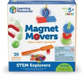 Zabawki kreatywne - Learning Resources Magnesy, Zestaw Edukacyjny Magnet Movers - miniaturka - grafika 1
