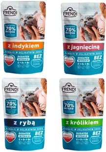 Frendi Frendi kawałki w delikatnym sosie Mix smaków 24x100g 57611-uniw - Mokra karma dla kotów - miniaturka - grafika 2