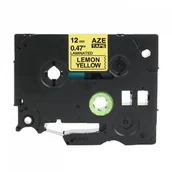 Taśmy do drukarek barwiące - Brother strefadrukarek.pl Taśma TZe-MQY31 12mm x 8m limonkowa żółta czarny nadruk - zamiennik| OSZCZĘDZAJ DO 80% - ZADZWOŃ! 730811399 PROMOCJA! TZE-MQY31 - miniaturka - grafika 1