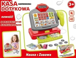 Duża Kasa Sklepowa Fiskalna dla Dzieci Kalkulator - Zabawy w naśladowanie dorosłych - miniaturka - grafika 5