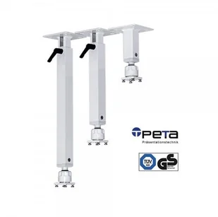 Peta uchwyt przysufitowy NG, 40-70 cm z dźwignią zaciskową 101.002.40-70 - Uchwyty do projektorów - miniaturka - grafika 2