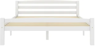 vidaXL Lumarko Rama łóżka, biała, lite drewno sosnowe, 120 x 200 cm! 322070 - Łóżka - miniaturka - grafika 3