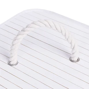 Kosz narożny na pranie bambusowy 60L biały - Kosze na bieliznę - miniaturka - grafika 5