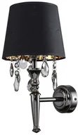 Lampy ścienne - Light Prestige Kinkiet z kryształkami VIGO czarny LP-0412/1W BK-0 - miniaturka - grafika 1