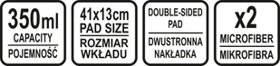 Lund DWUSTRONNY MOP ZE SPRYSKIWACZEM 2 x MIKROFIBRA Lund 67161 - Miotły, szufle, mopy - miniaturka - grafika 10