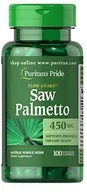 Produkty specjalne dla sportowców - Puritans Pride Saw Palmetto 450mg - 100 kaps - miniaturka - grafika 1