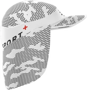 Compressport Czapka biegowa z daszkiem ICE CAP SUN SHADE biało-szara - Czapki i chusty sportowe męskie - miniaturka - grafika 3