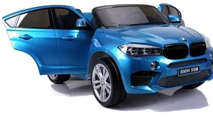 Import LEANToys NOWE BMW X6M Niebieskie Lakierowane - Pojazdy elektryczne dla dzieci - miniaturka - grafika 6