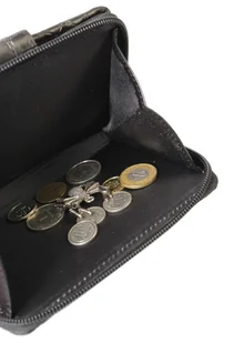 PolskaGalanteria.pl Portfel Damski Skóra Ekologiczna POLSKAGALANTERIA Średni Z Suwakiem Piórnik CZARNY WĄŻ B1 - Portfele - miniaturka - grafika 7