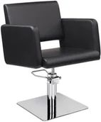 Meble fryzjerskie - Ayala Fotel fryzjerski Lea czarny baza kwadrat - miniaturka - grafika 1