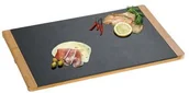 Deski do krojenia - Kesper Deska do krojenia, lupek, ciosany z ramą bambusową 2_313282 - miniaturka - grafika 1