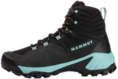 Buty trekkingowe damskie - Mammut Sapuen High GTX Shoes Women, czarny/turkusowy UK 8,5 | EU 42 2/3 2021 Trapery turystyczne 3030-04250-00575-1085 - miniaturka - grafika 1