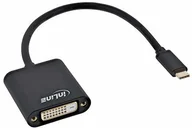 Adaptery i przejściówki - InLine 64103B USB Display konwerter, USB Typ-C wtyczka do gniazda DVI (DP Alt Mode), czarna, 0.2m 64103B - miniaturka - grafika 1