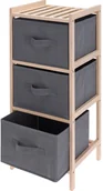 Regały - Home Styling Collection Składany regał z tekstylnymi szufladami 65 cm 784500100 - miniaturka - grafika 1