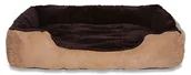 Legowiska dla psów - dibea Łóżko dla psa  poduszka dla psa  sofa dla psa z dwustronną poszewką na poduszkę (rozmiar i kolor do wyboru), brązowo-beżowy - miniaturka - grafika 1
