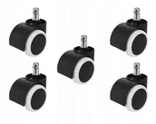 Fotele i krzesła biurowe - KÓŁKA GUMOWE KAUCZUKOWE DO FOTELA OBROTOWEGO KÓŁKA GUMOWE - miniaturka - grafika 1