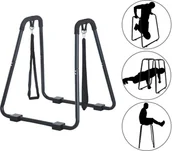 Poręcze i drążki do podciągania - Homcom HOMCOM DRĄŻEK DO PODCIĄGANIA I ĆWICZEŃ stal czarny - miniaturka - grafika 1