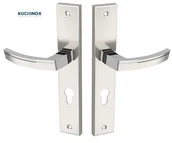 Klamki - Kuchinox Nowoczesna klamka Parva satyna 72 wkładka - miniaturka - grafika 1