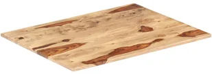 vidaXL Blat stołu, lite drewno sheesham, 15-16 mm, 60x80 cm vidaXL - Blaty meblowe i parapety okienne - miniaturka - grafika 7