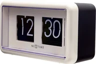 Zegary - Nextime Zegar ścienny lub stołowy Small Flip biały 5228WI - miniaturka - grafika 1