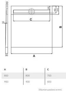 Schedpol Odpływ liniowy płyta spadkowa 90x90 cm ruszt PLATE 10.022/OLPL - Odpływy liniowe Schedpol Odpływ liniowy płyta spadkowa 90x90 cm ruszt PLATE 10.022/OLPL - Odpływy liniowe - miniaturka - grafika 4