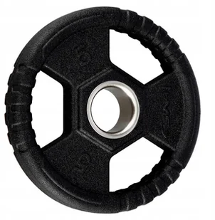 Stalowy Talerz na Sztangę średnica 51 mm 5 kg Hms - Obciążenia - miniaturka - grafika 2