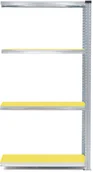 Regały biurowe - AJ Moduł dodatkowy do regału 900x400x1972mm Kolor półek: żółty 219552 - miniaturka - grafika 1