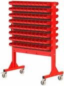 Pozostałe wyposażenie warsztatu - Fastservice ST 110-22-P2 Stojak Narzędziowy w zestawie z listwami oraz pojemnikami (dwustronny) - miniaturka - grafika 1