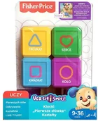 Klocki - Fisher Price Klocki Pierwsze Słówka Kształty FJG26 FJP05 - miniaturka - grafika 1