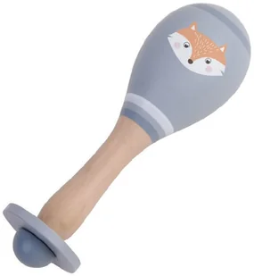 inny Drewniana Grzechotka Marakas Instrumenty Lisek N4023 GRZECHOTKA - Grzechotki dla dzieci - miniaturka - grafika 2