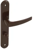 Klamki - Klamka drzwiowa 72 mm WC brązowa - miniaturka - grafika 1