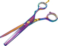 Nożyczki fryzjerskie - Gepard DEGAŻÓWKI FRYZJERSKIE 5,5 TYTANOS MULTIKOLOR D305-TYTANOS-55 - miniaturka - grafika 1
